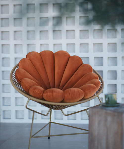 Shell Cushion Terracotta-1