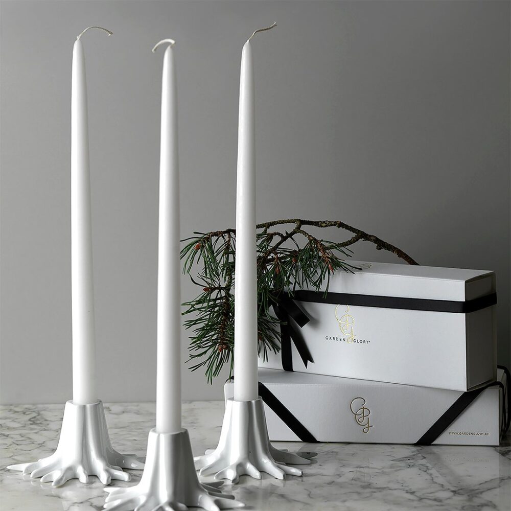 Candle Holder "Mini Root" - Crème White-1