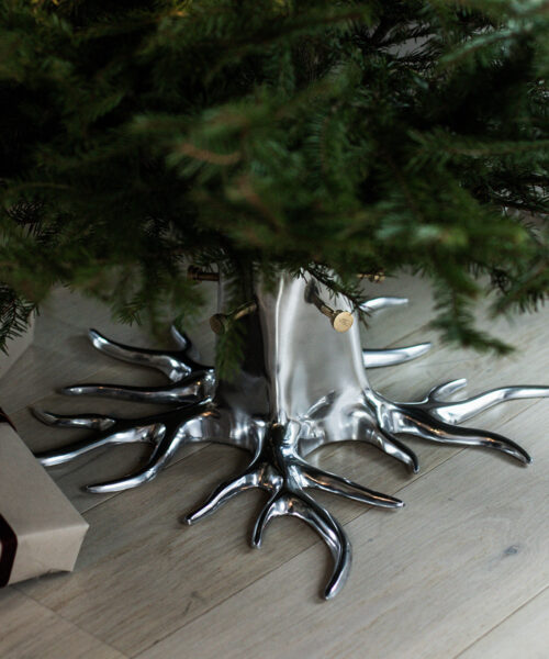 Christmas Tree Stand "The Root" - Silver-2