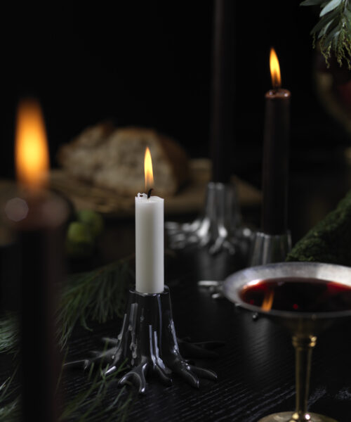 Candle Holder "Mini Root" - Black-1