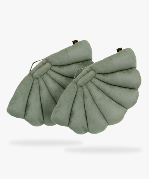 Shell cushion 2-pack Eucalyptus-1