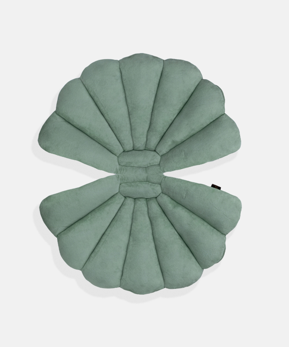 Shell-Cushion-Eucalyptus-Green-2 Shell Cushion Eucalyptus Green-2
