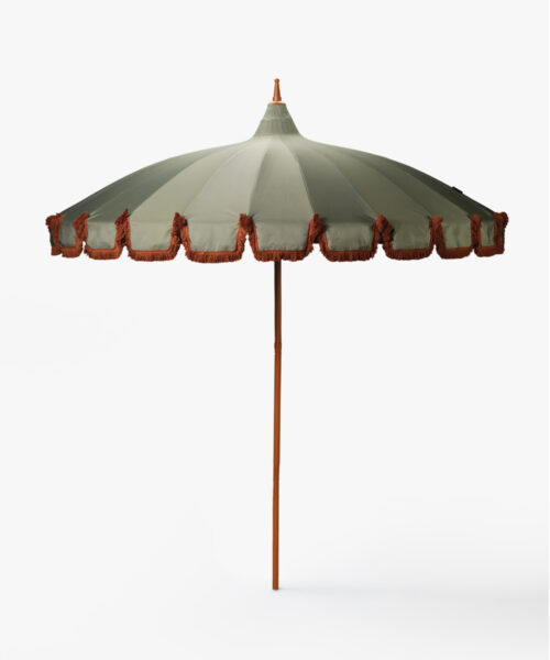 Umbrella Eucalyptus - teracotta fringe-1