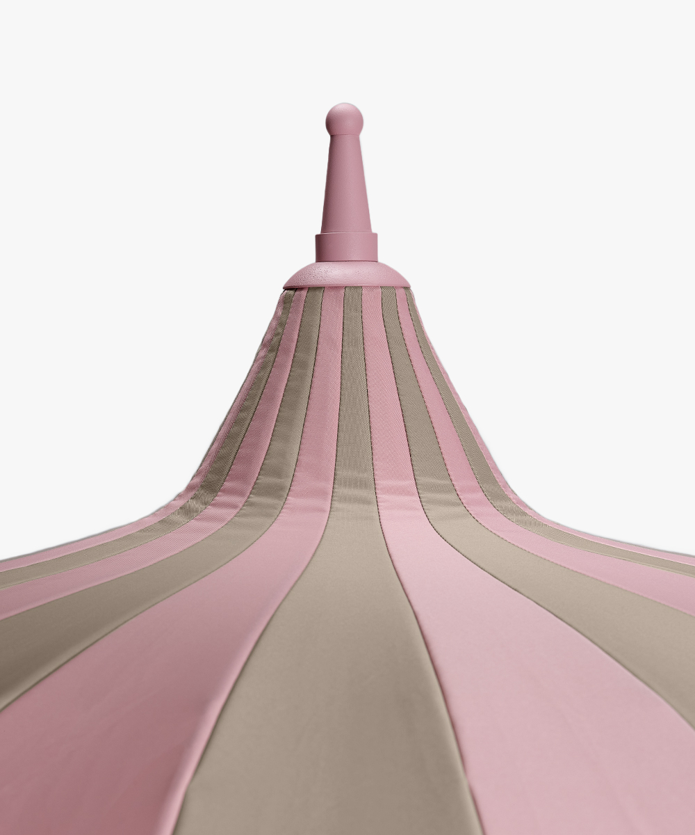 Garden-Umbrella-with-stripes---pink/beige-3 Garden Umbrella with stripes - pink/beige-3