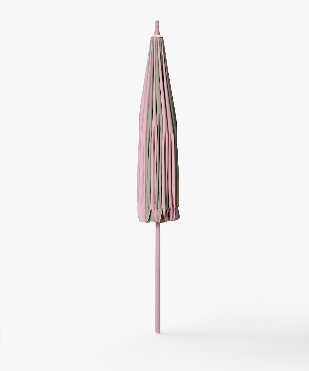 Garden-Umbrella-with-stripes---pink/beige-4 Garden Umbrella with stripes - pink/beige-4