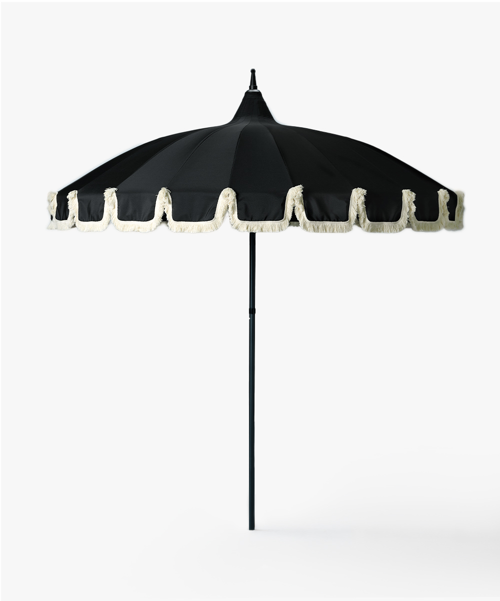 Garden-Umbrella-with-fringe---black-1 Garden Umbrella with fringe - black-1
