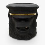 Monkey Face Pot Black Big-1