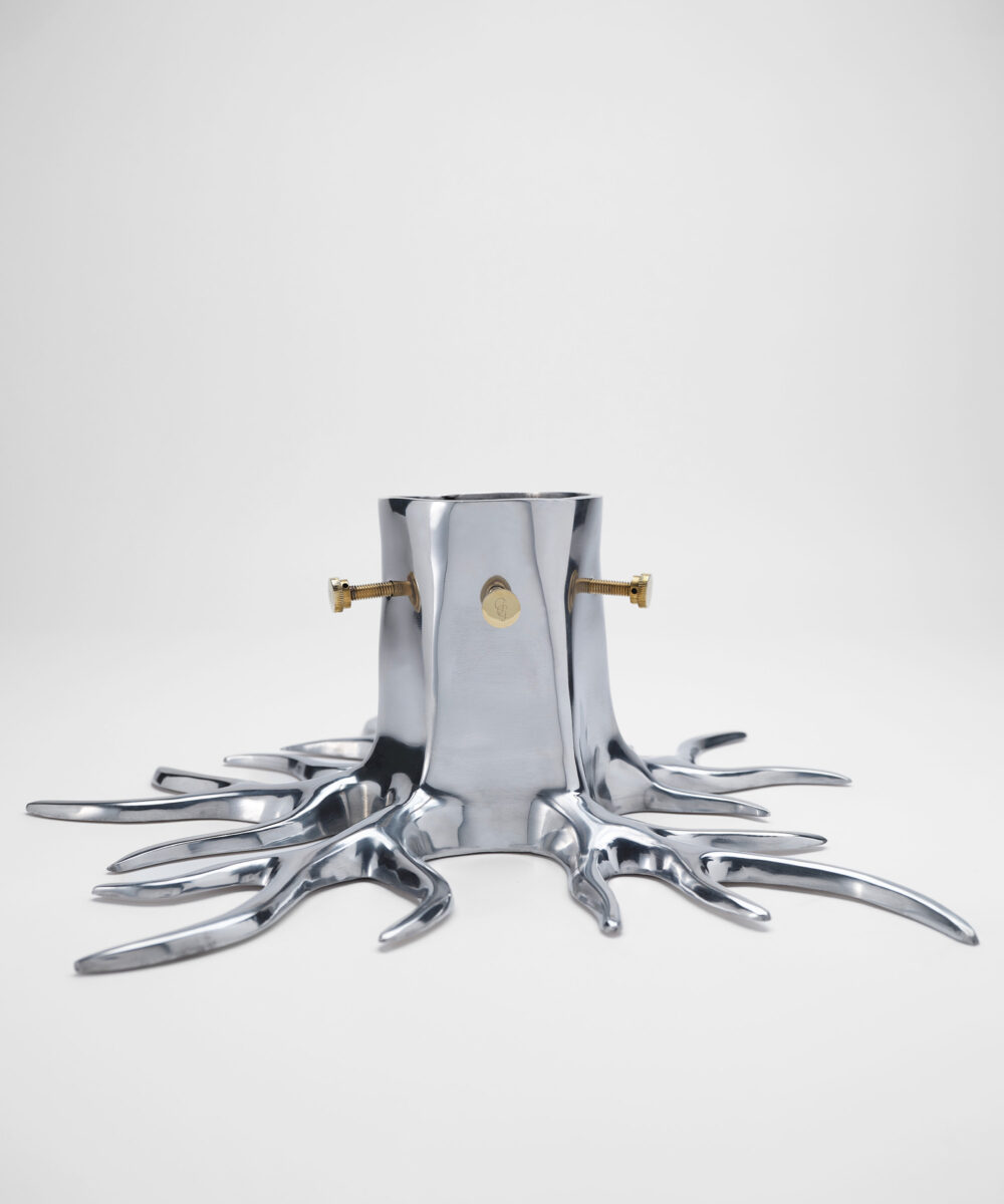 Christmas Tree Stand "The Root" - Silver-1