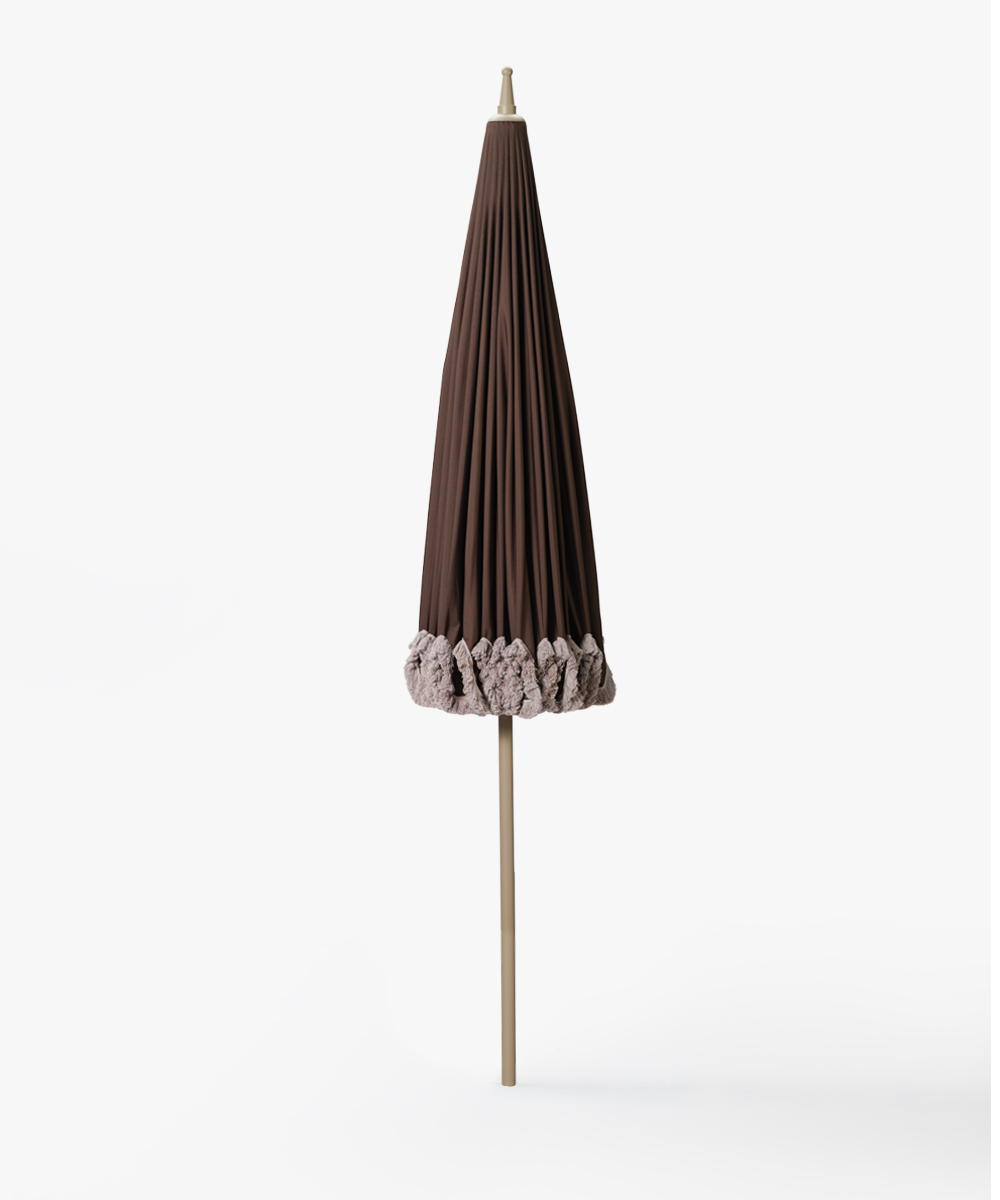 Garden-Umbrella-brown-–-with-beige-fringe-4 Garden Umbrella brown – with beige fringe-4