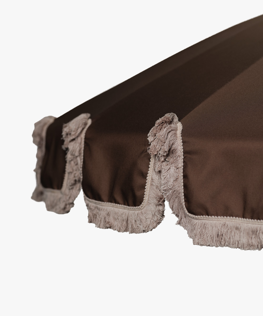 Garden-Umbrella-brown-–-with-beige-fringe-2 Garden Umbrella brown – with beige fringe-2