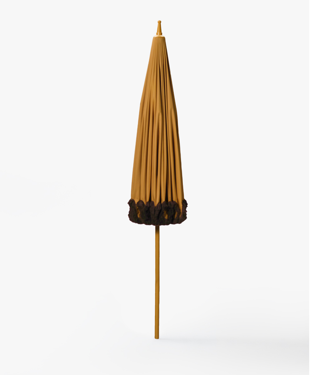Garden-Umbrella-saffron-yellow-–-with-brown-fringe-4 Garden Umbrella saffron yellow – with brown fringe-4