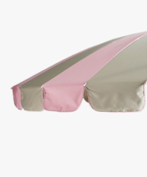 Garden Umbrella pink/beige stripe-2