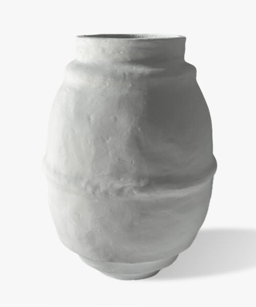 Urban silhouette pot white-1