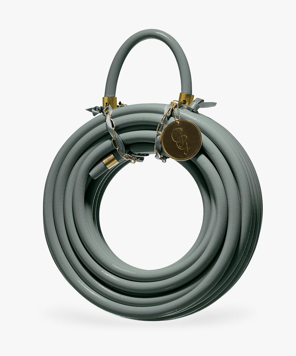 eucalyptus green colored garden hose