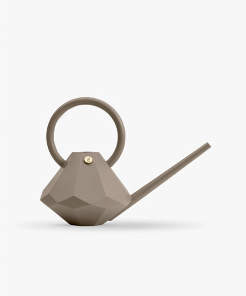 beige diamond watering can