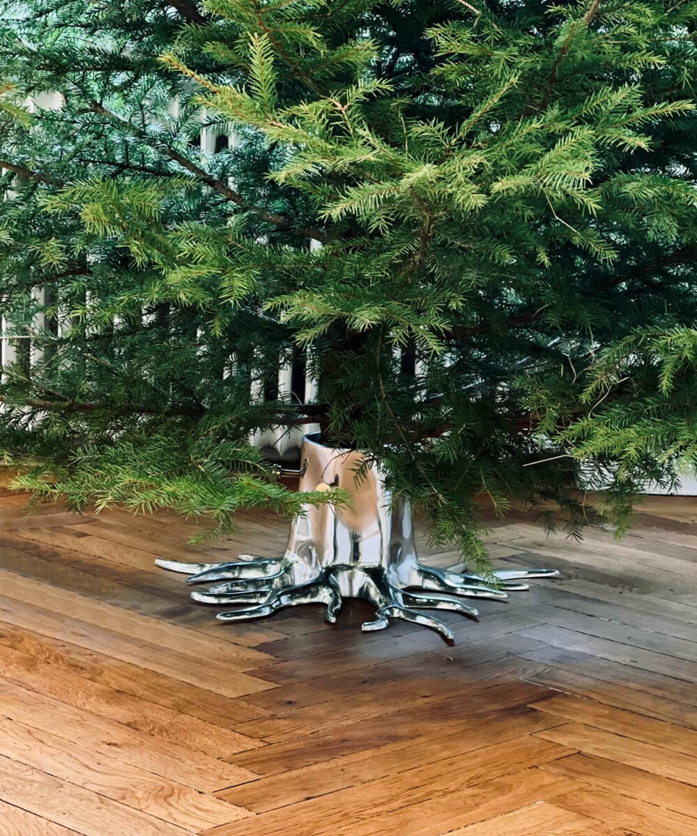Christmas Tree Stand "The Root" - Silver-4