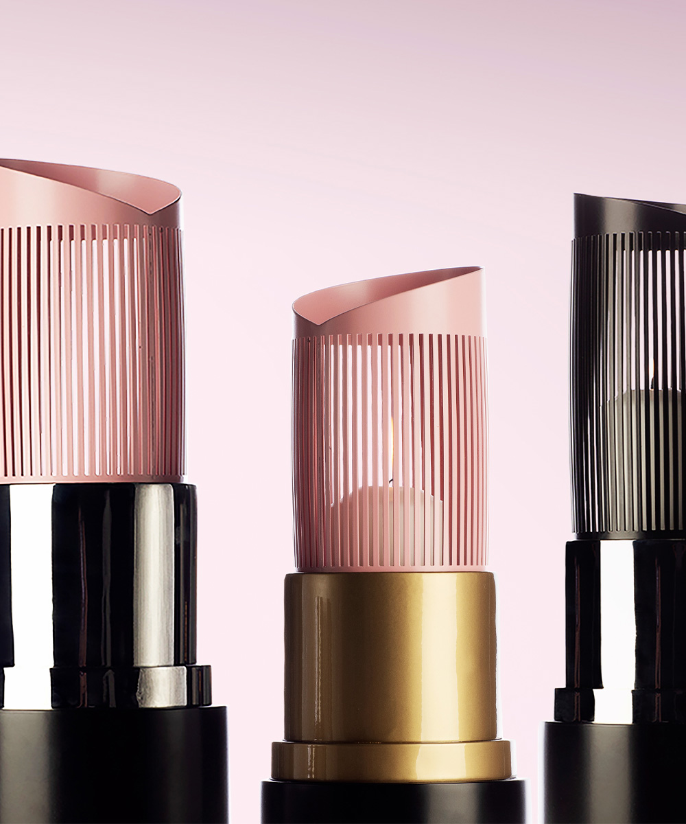Lipstick Lantern Pink & Gold-3