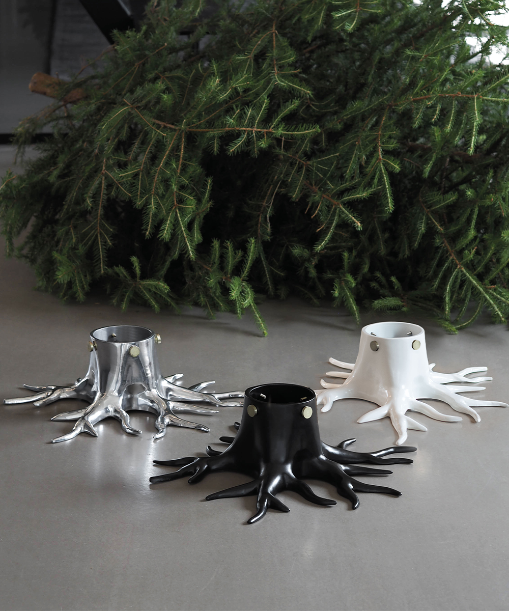 Christmas Tree Stand "The Root" - Créme White-3