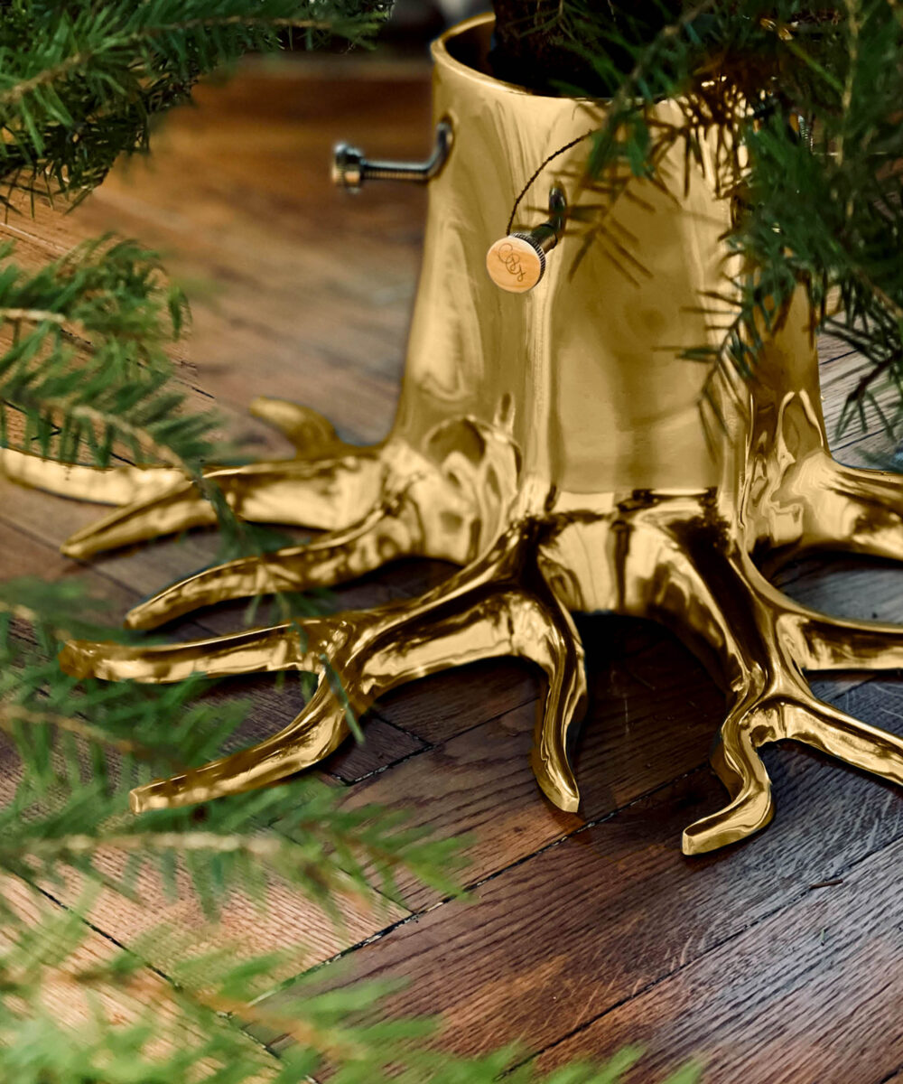 Christmas Tree Stand "The Root" - Gold-4