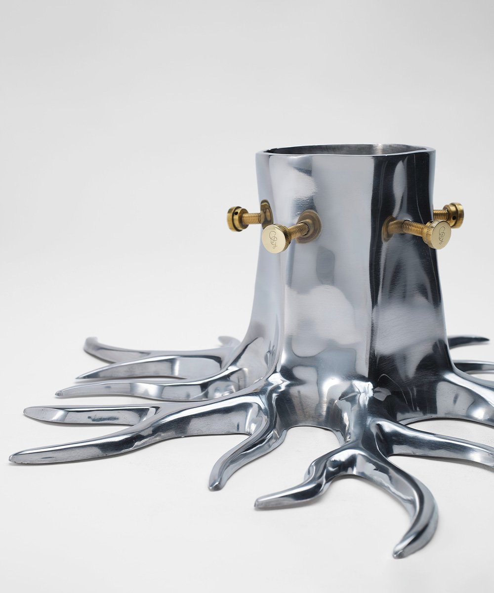 Christmas Tree Stand "The Root" - Silver-5