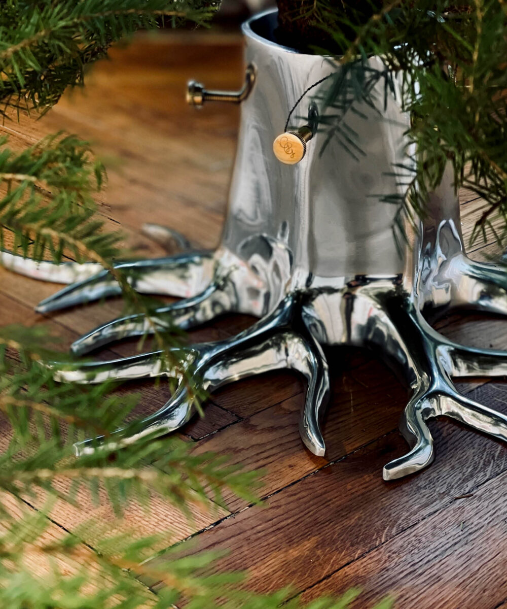 Christmas Tree Stand "The Root" - Silver-4