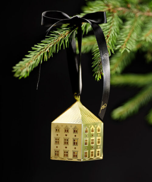 Gingerbread Ornaments 3-pack Gold-2